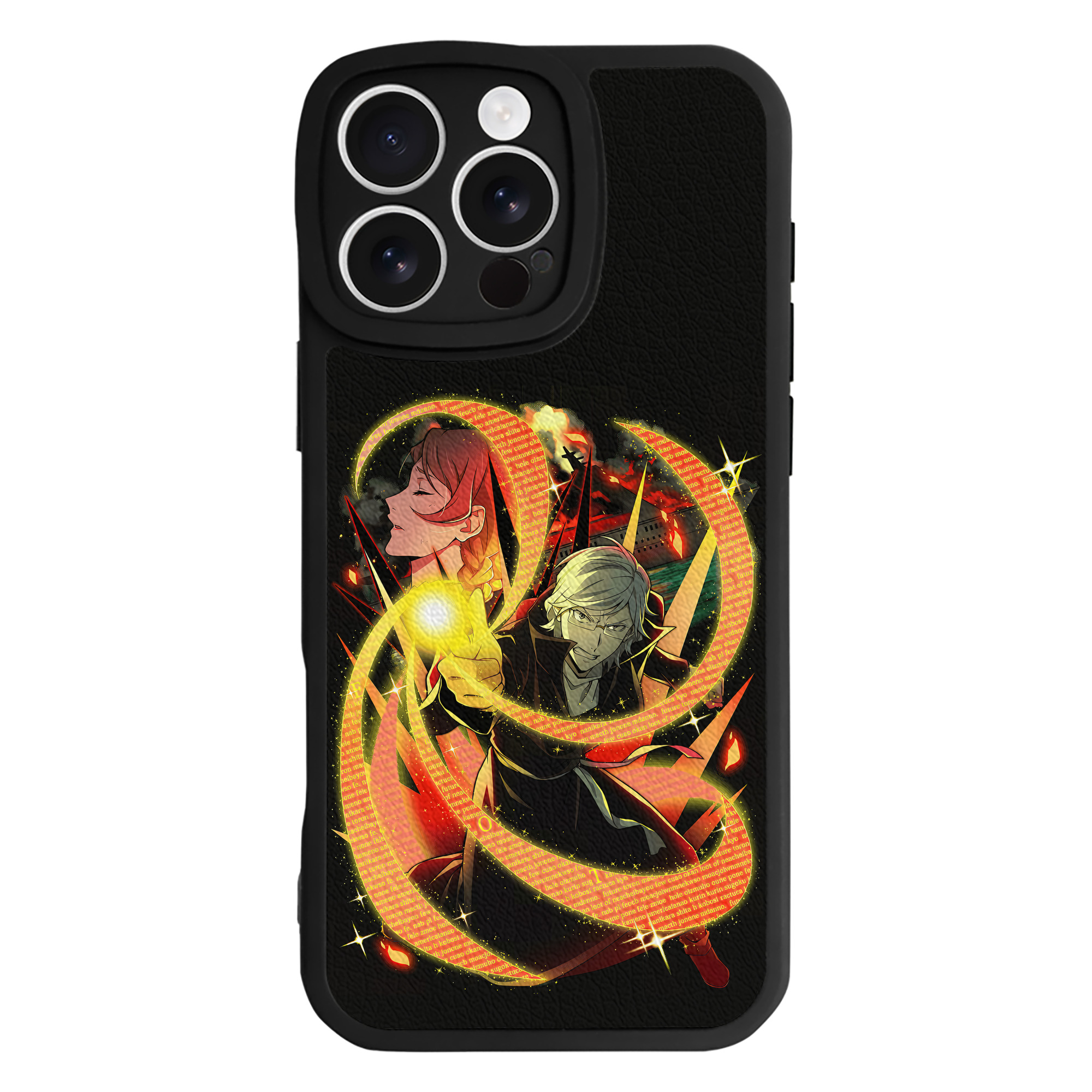 （画像用） 文豪ストレイドッグス Bungo Stray Dogs 【iPhone 16シリーズ対応】シリコンスマホケース（レザー調） 材質：シリコン